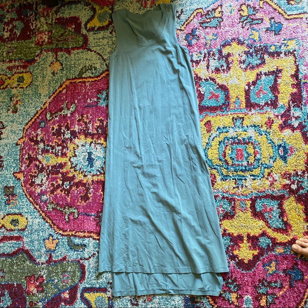 EUC lululemon all yours tank dress in tidewater teal